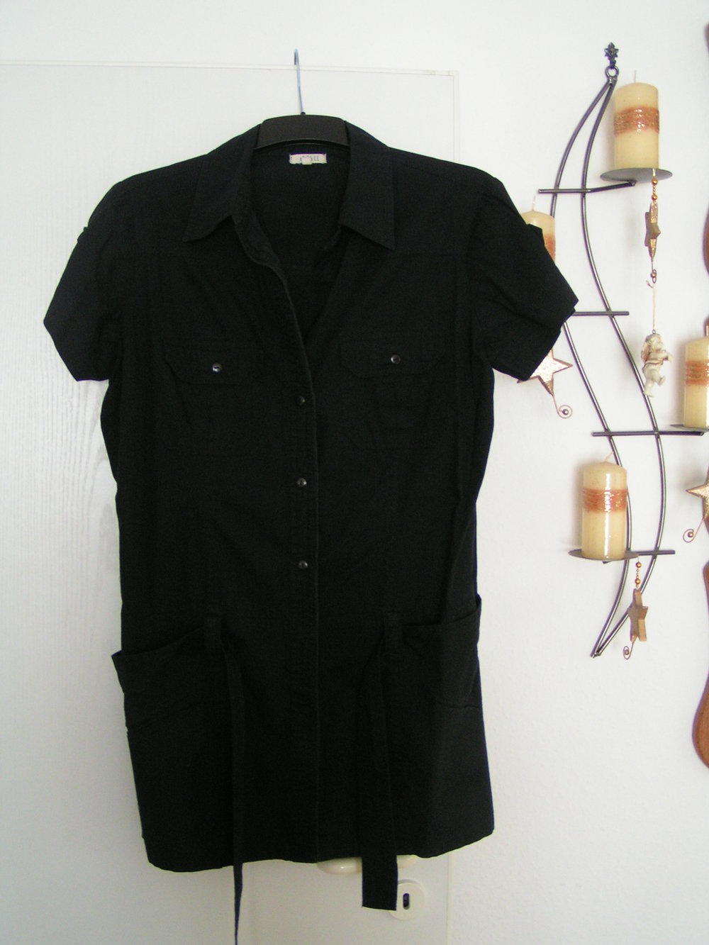  STEVE KETELL Blazer Blusenjacke Longbluse ? Bluse Schwarz Gr.42 Neuwertig