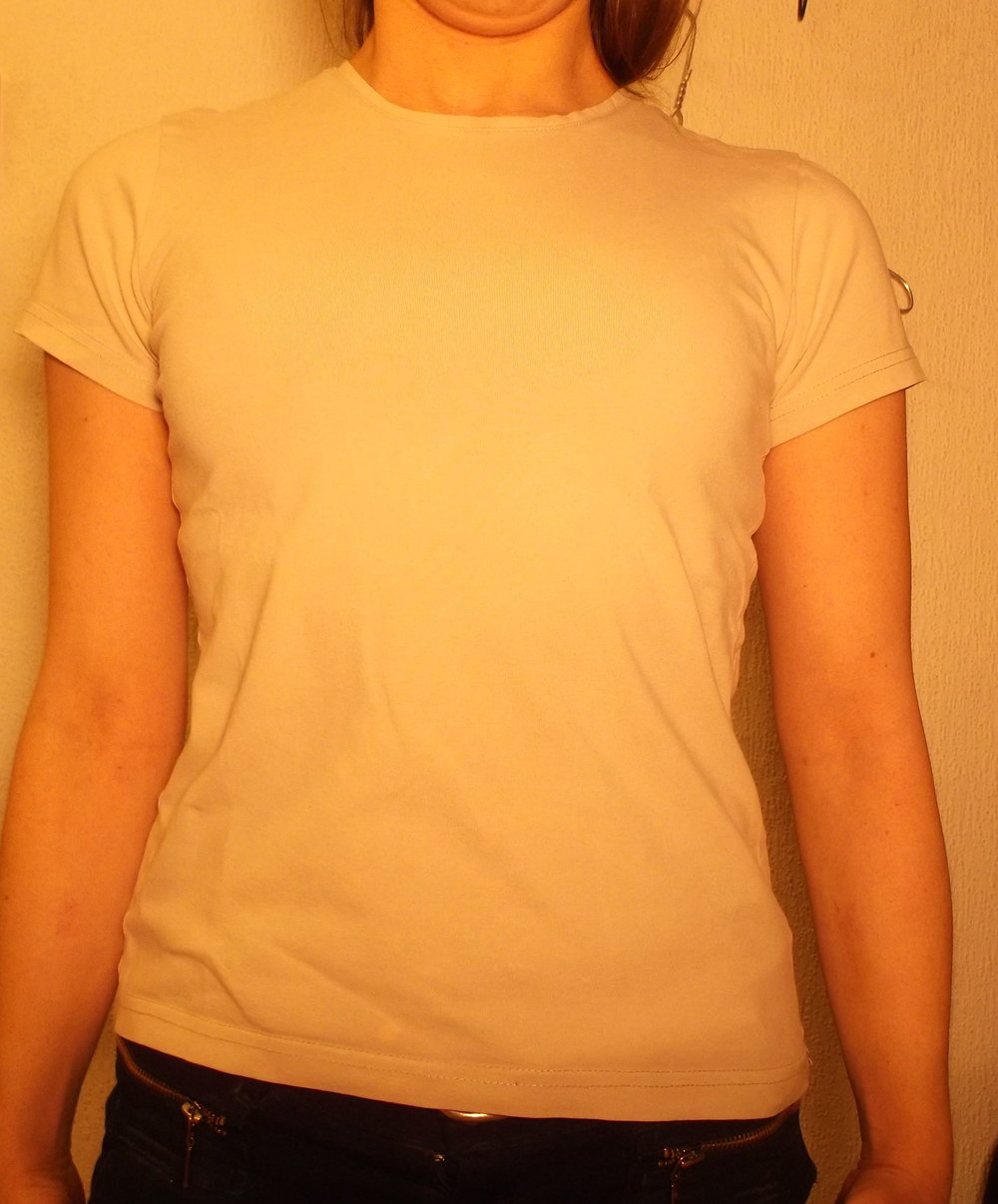 beiges basic T-shirt H&M größe S