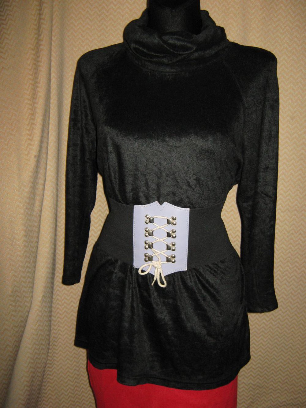 NEU * Edel * ausgefallen * Long * Lang * Samt * Rollkragen * Pullover 