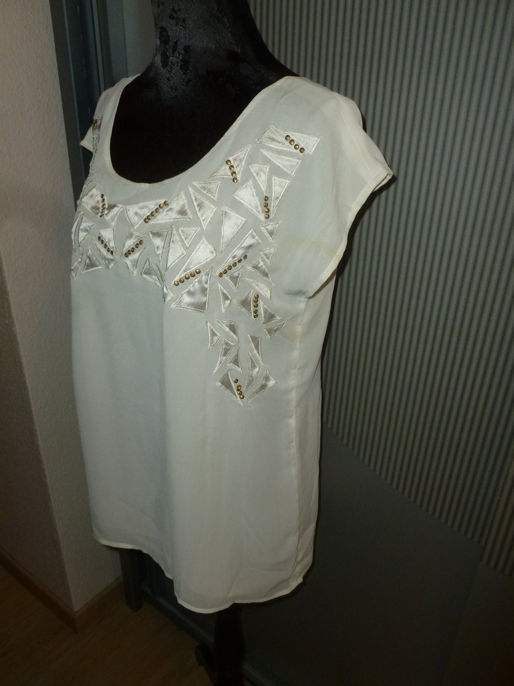 T-Shirt Bluse weiß Promod