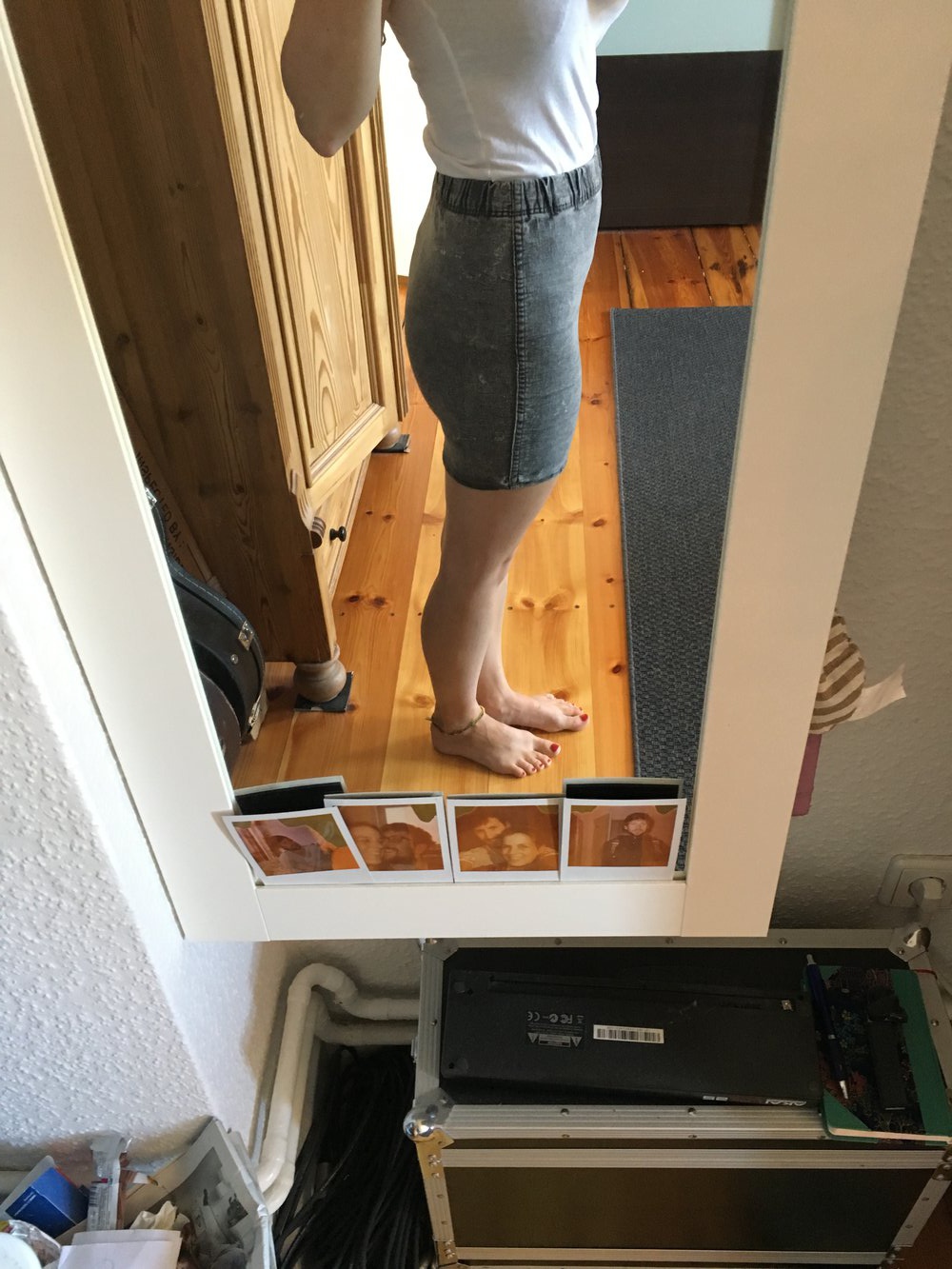 Elastischer Jeansrock