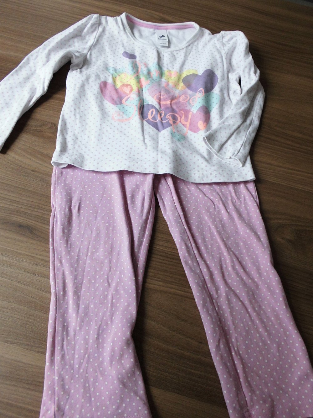 Herzenschlafanzug Gr. 98/104