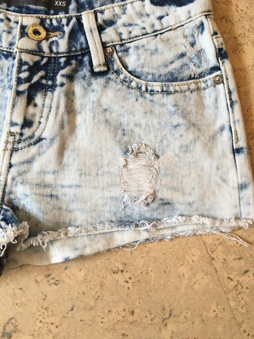 Jeanshotpant - Gr. XXS