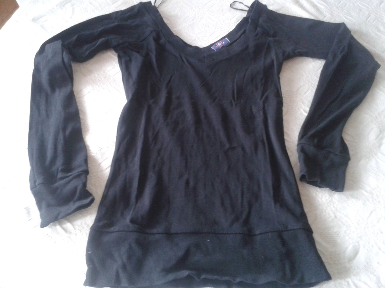 Langarmshirt schwarz schlicht