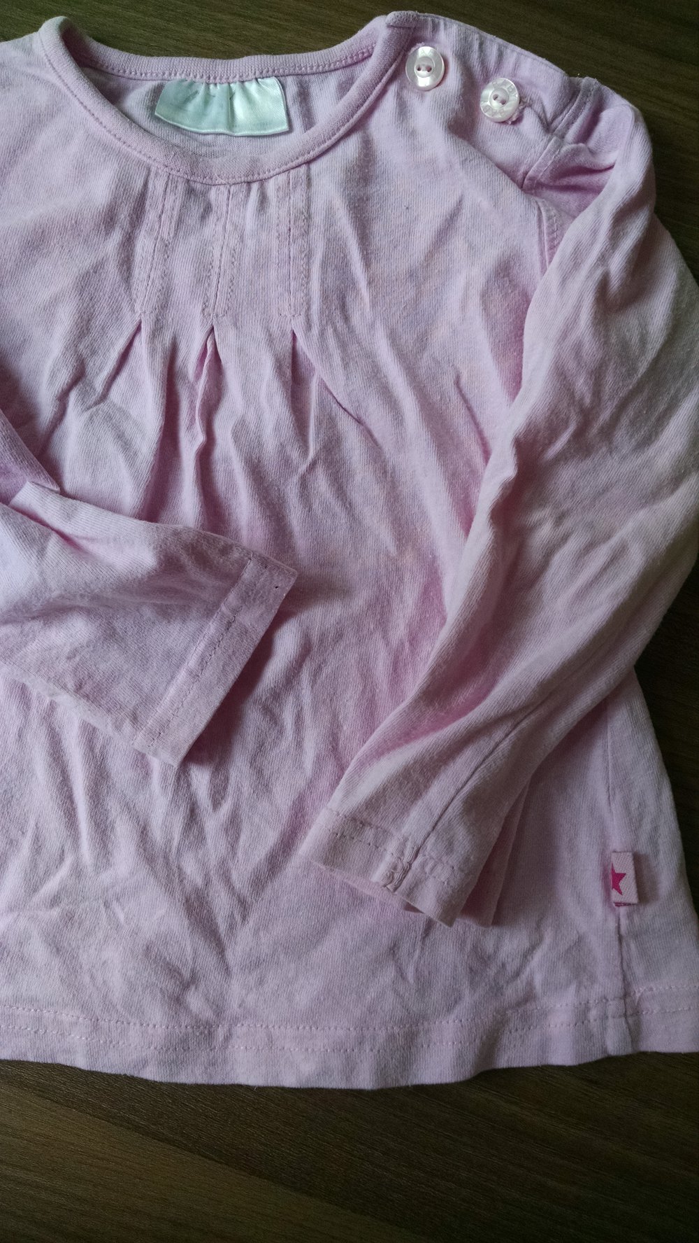 Rosa Langarmshirt Gr. 80/86