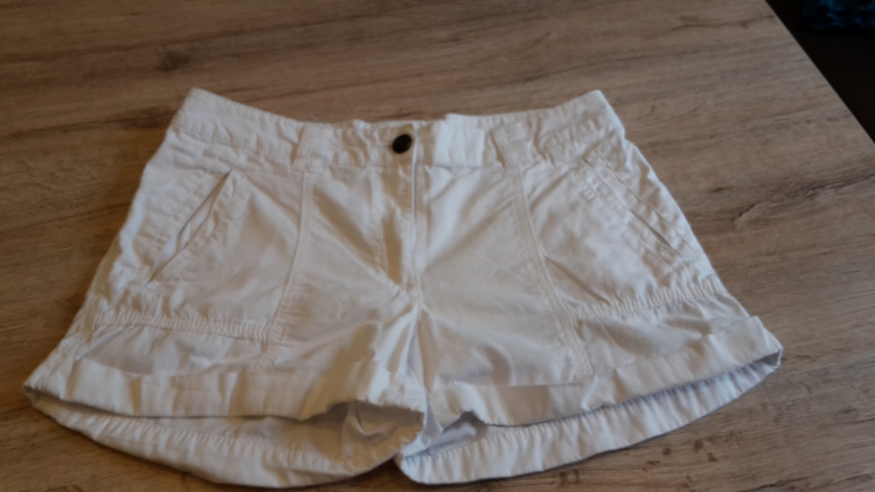 Weiße Hot Pants kurze Hose Sommer chic gr. 38