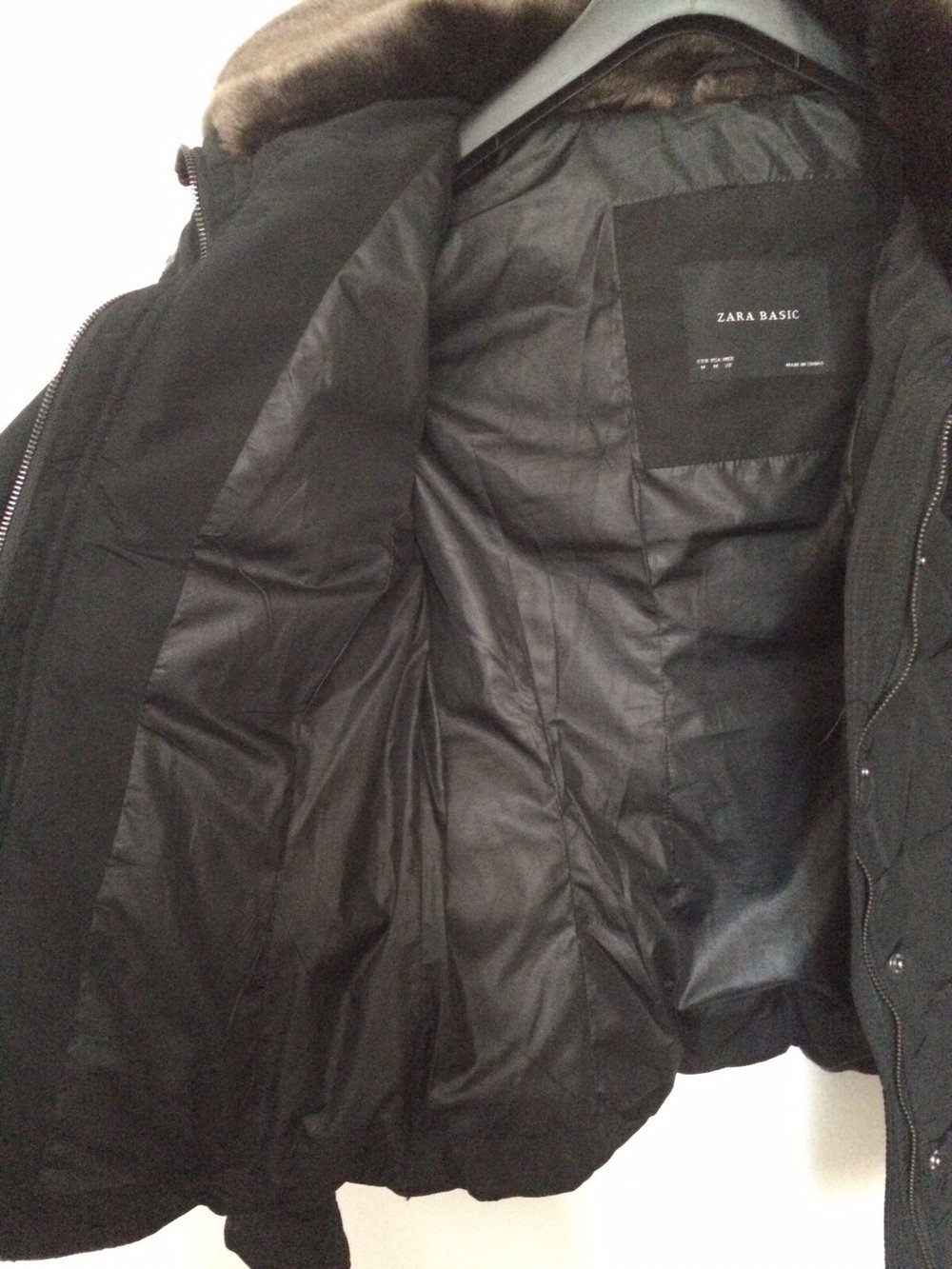 Zara Basic Winterjacke Größe M