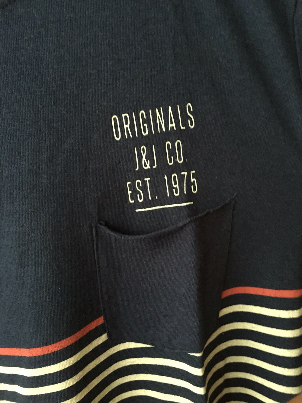 Blaues Shirt mit Streifen von Jack&Jones 