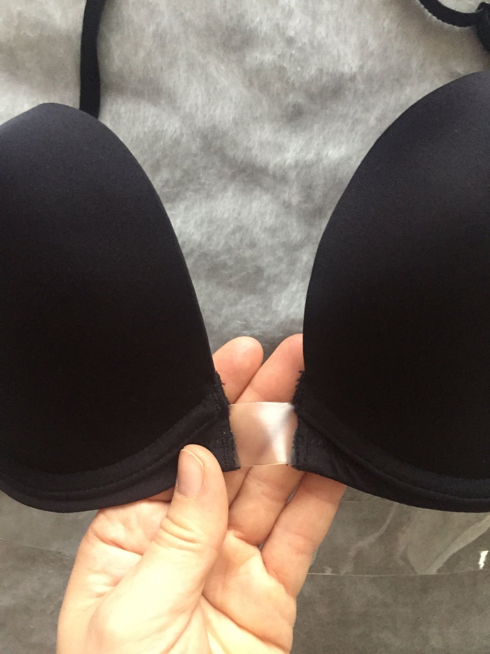 Neckholder BH ideal für rückenfreie Shirts * transparent 