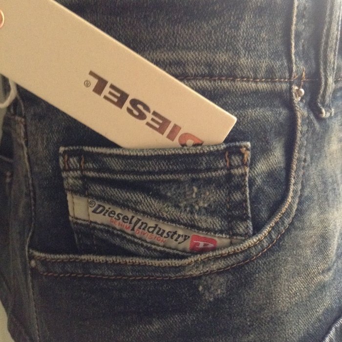 DIESEL Damengürtel Gr.L Gürtel Taillengürtel Minirock Jeans Bhelty Denim Neu