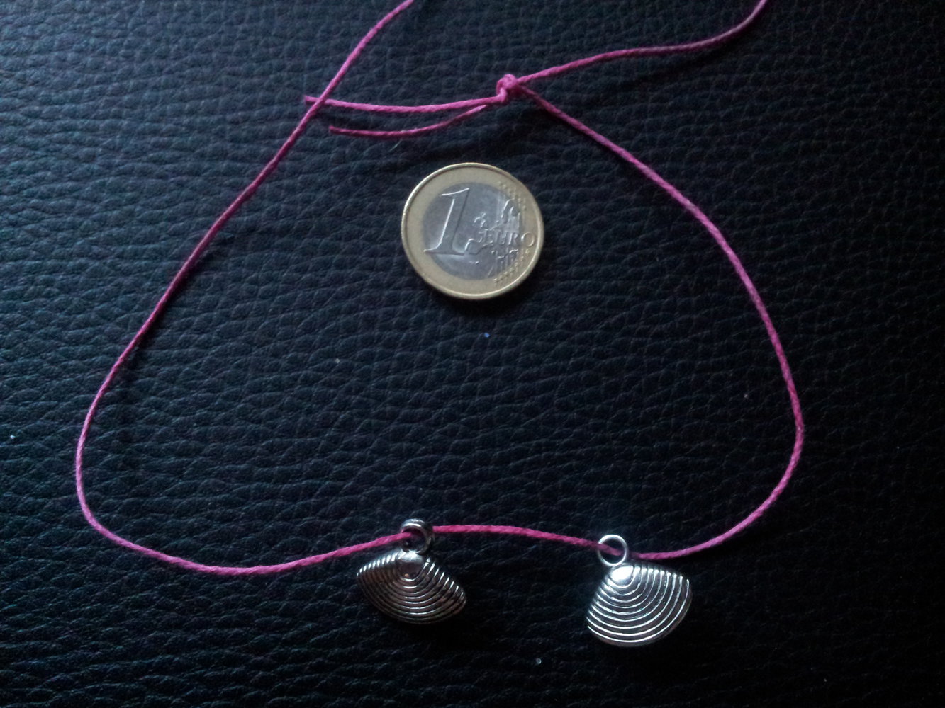 rosa Kette Muscheln neu