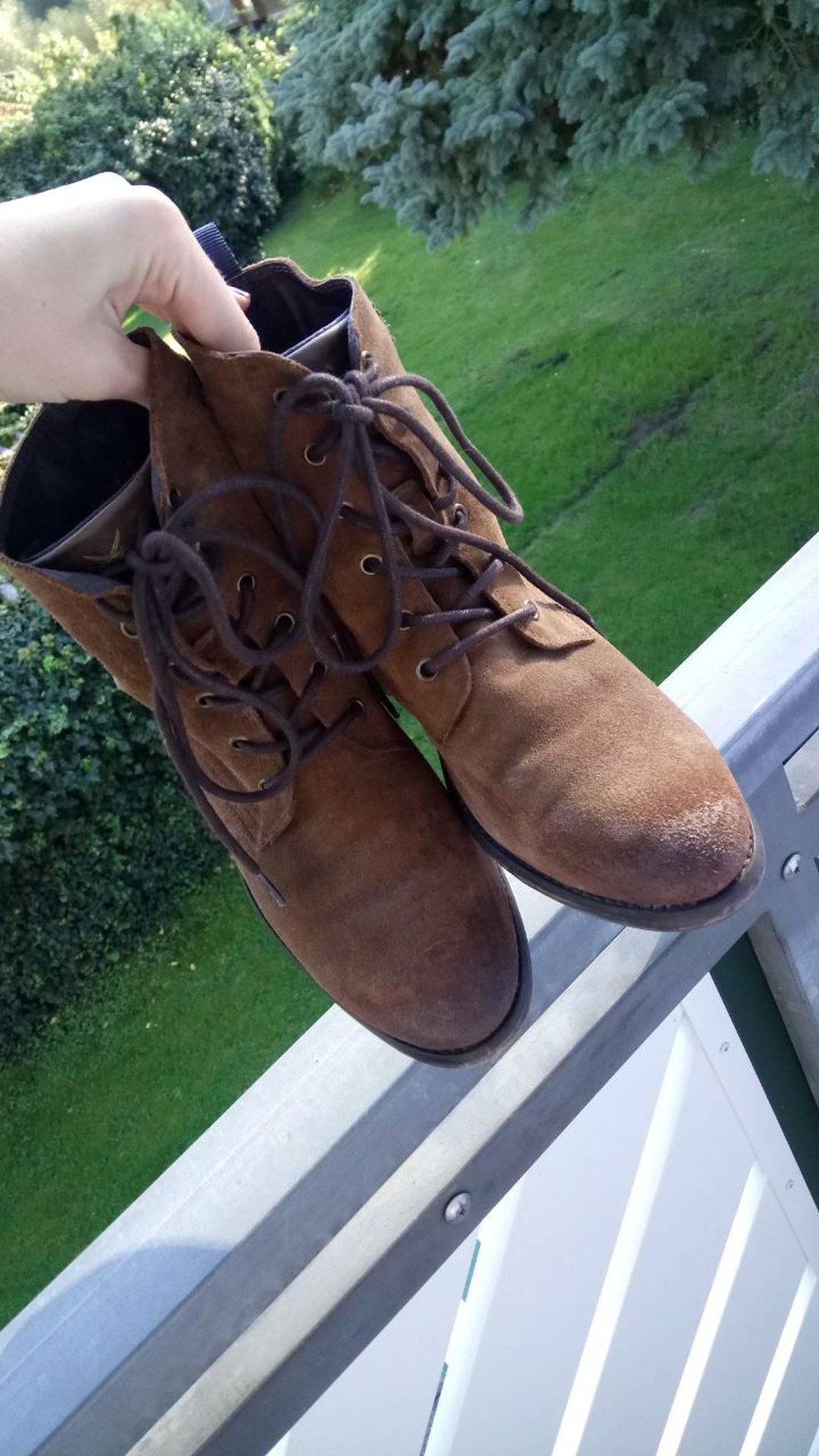 Sansibar Wildleder Schnürstiefel