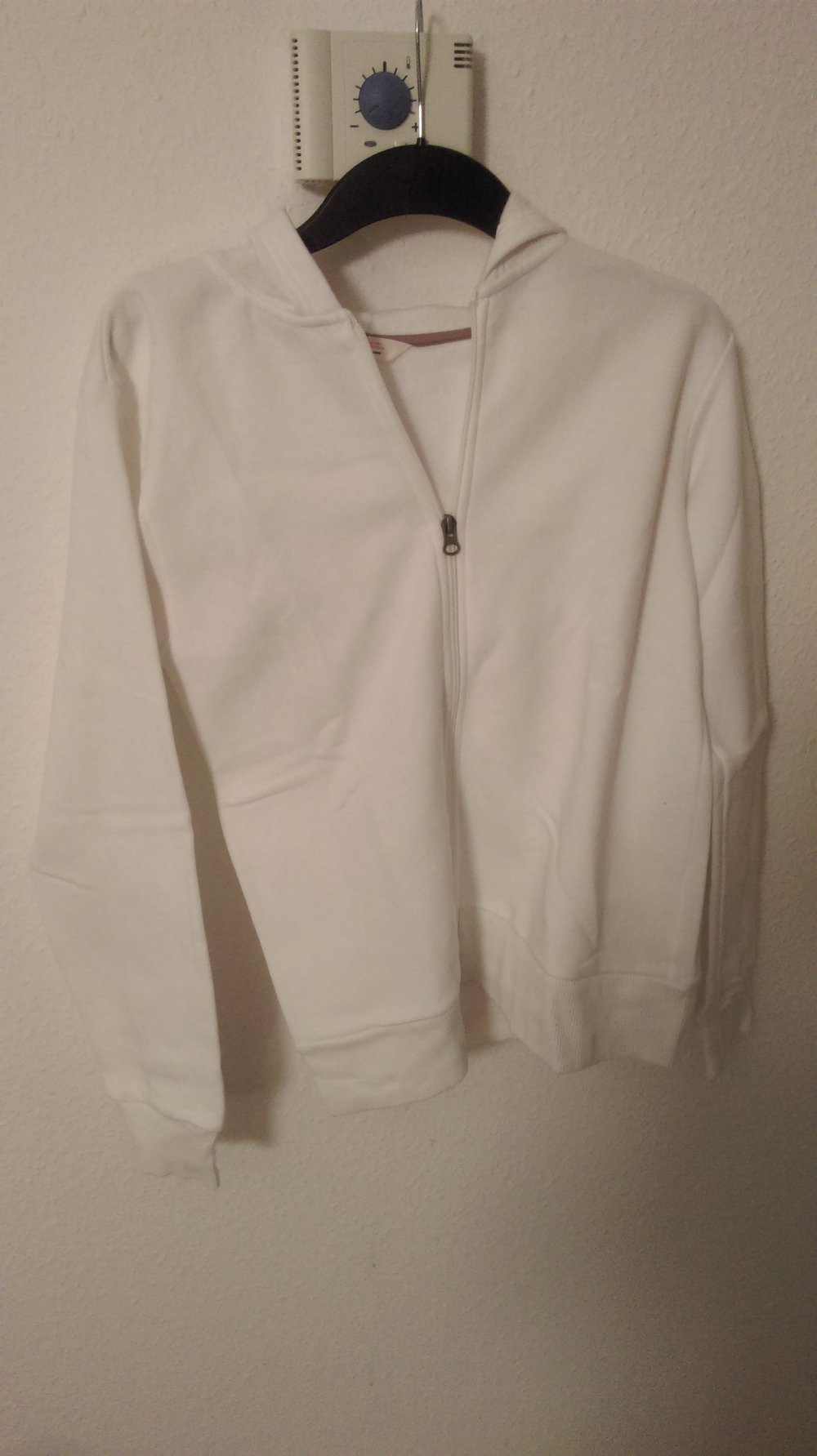 Weiße Sweatshirtjacke von H&M ungetragen