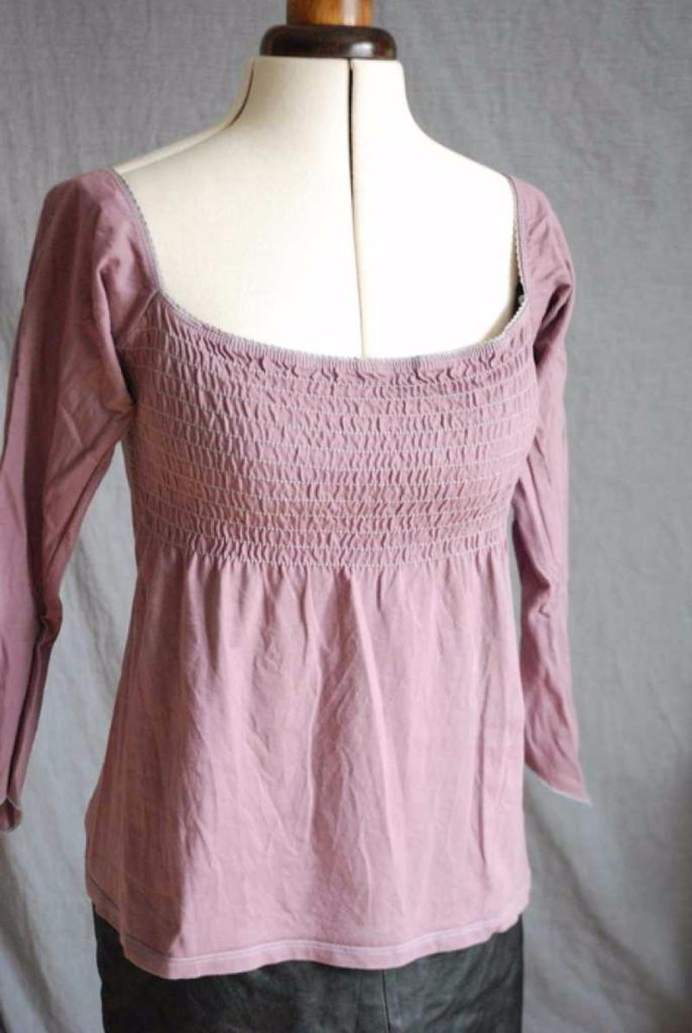 off-shoulder Hippie Top in lila von Zara