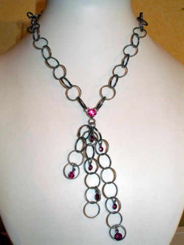 Konplott Set Gleaming Concert Ohrringe + Kette pink