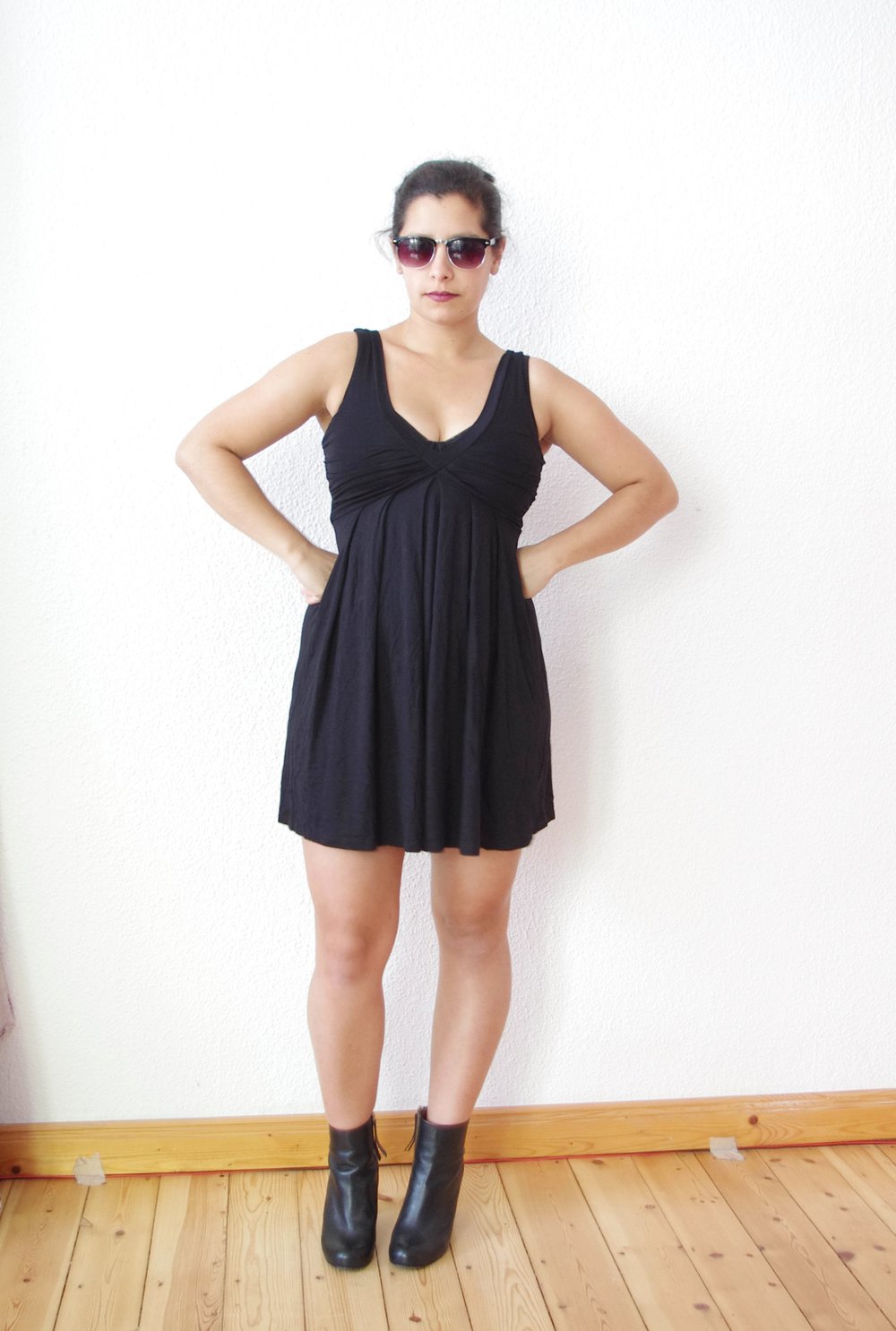 Kleines Schwarzes Trägerkleid Gr. S ZARA Cocktailkleid 