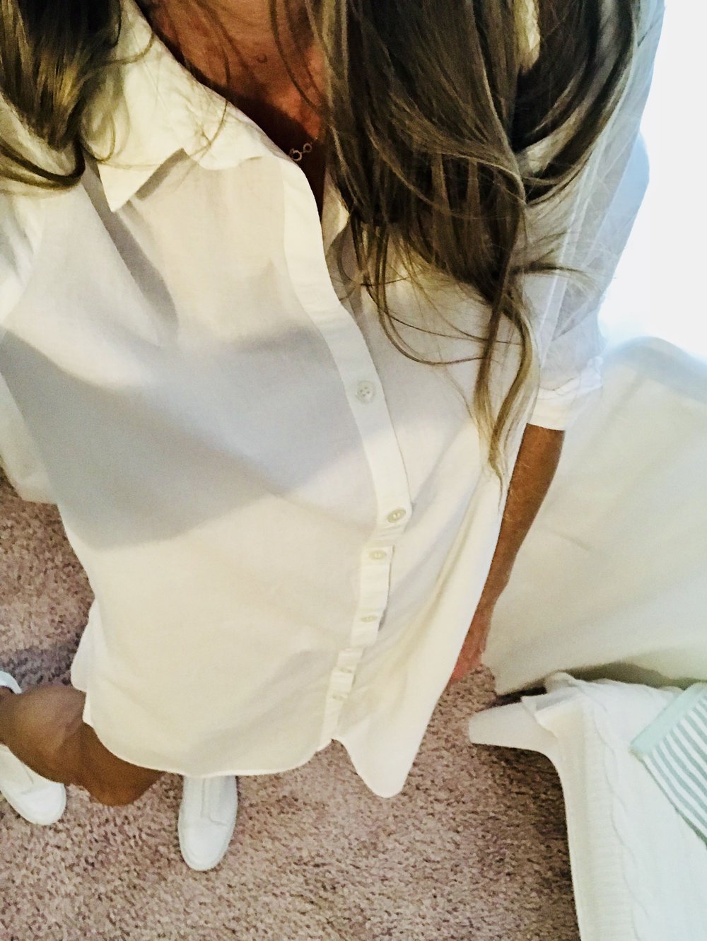 Only Blusenkleid in weiß wie neu Gr 34 Xs Oversize 