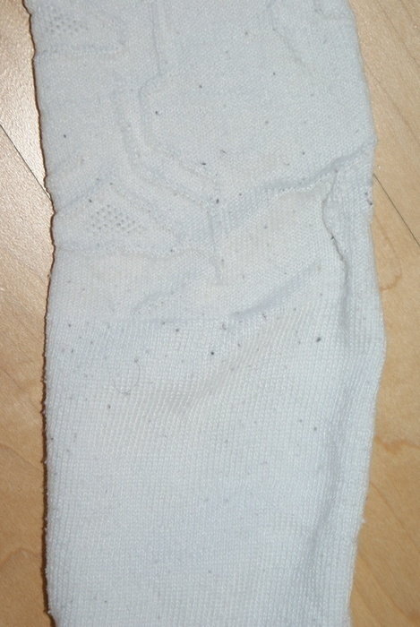 Weiße Leggings mit Muster