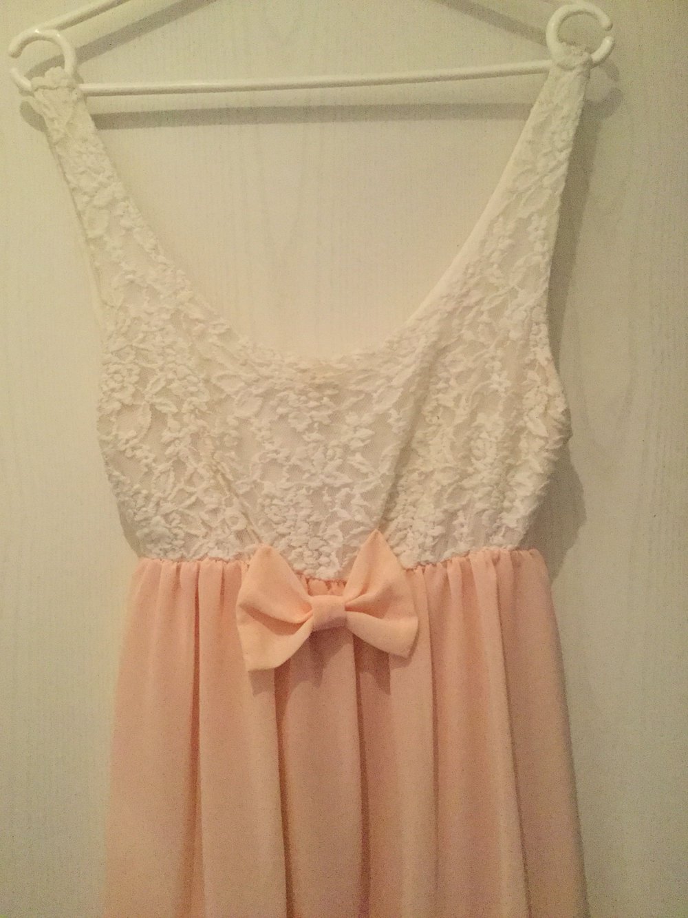 Madonna Kleid, Größe L, weiß rosa