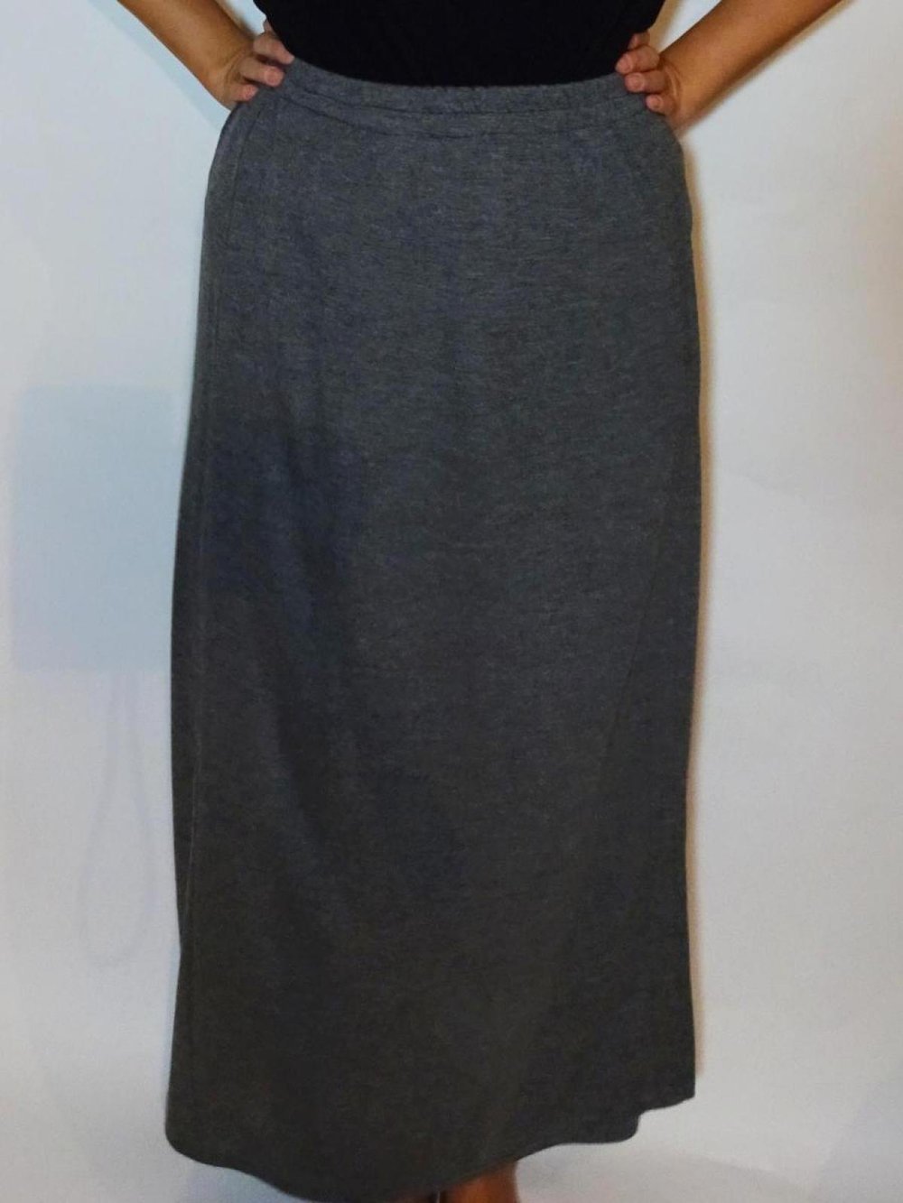 Gemütlicher sportlicher Maxirock Jersey Lang Gr. 44 Gr. L