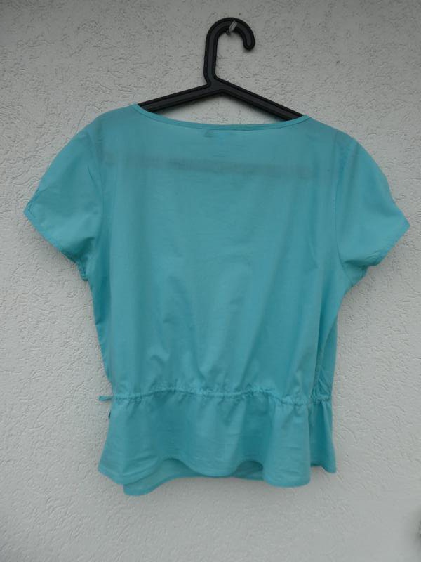 H&M – Wickelbluse, helltürkis – Gebraucht, fast wie neu