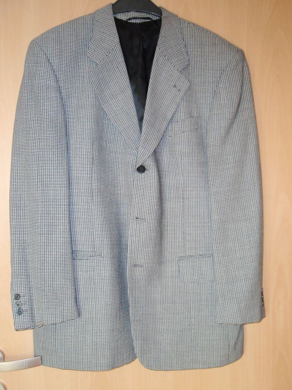 Sakko Blazer Commander Gr. 52 - TOP Pepita Jacket schwarz weiß kariert