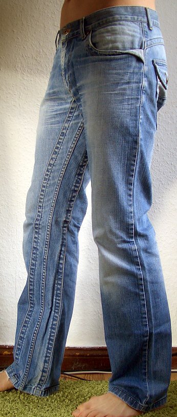 BLEND Straight Fit Jeans Herren destroyed denim 34/34