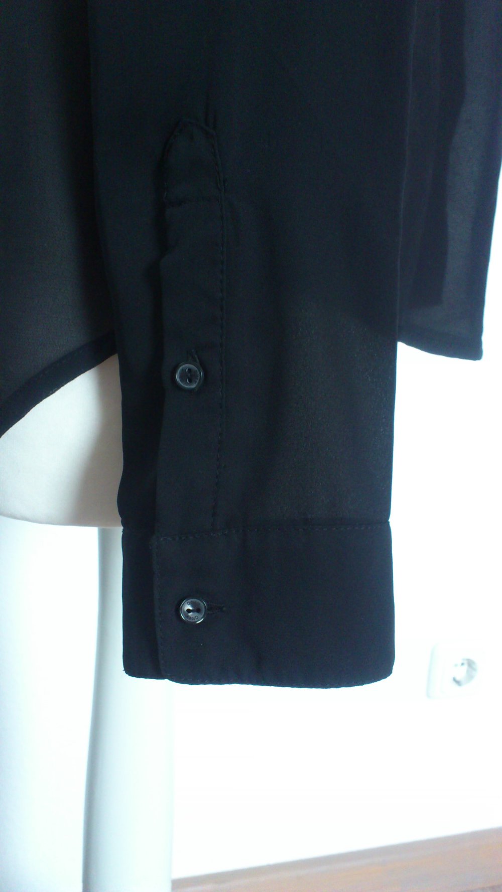 Schwarze Chiffon-Bluse von ONLY Größe 36 