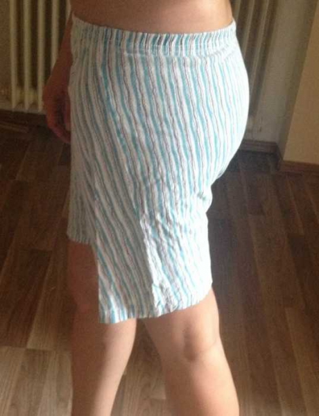 gestreifte Schlafanzughose