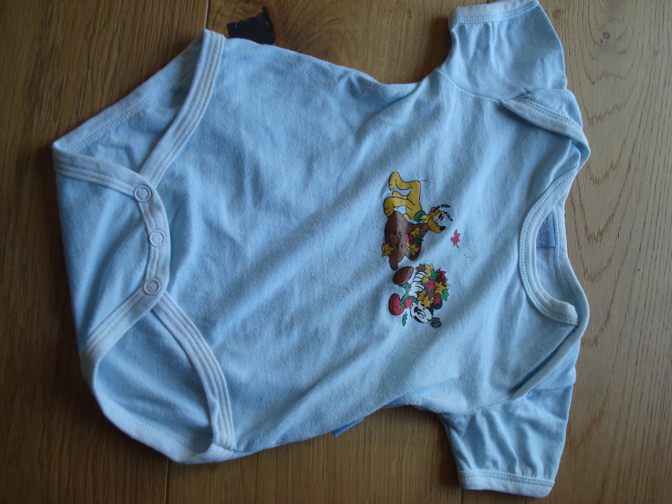 2 Kurzarmbodys in blau von Disney
