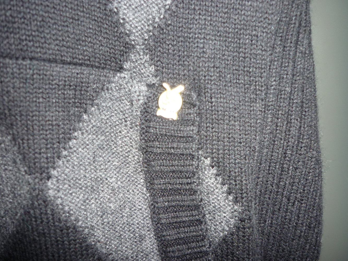 Tommy Hilfiger Denim Strickpullover Hoodie Kapuzenpullover schwarz grau Rauten Größe XS 34