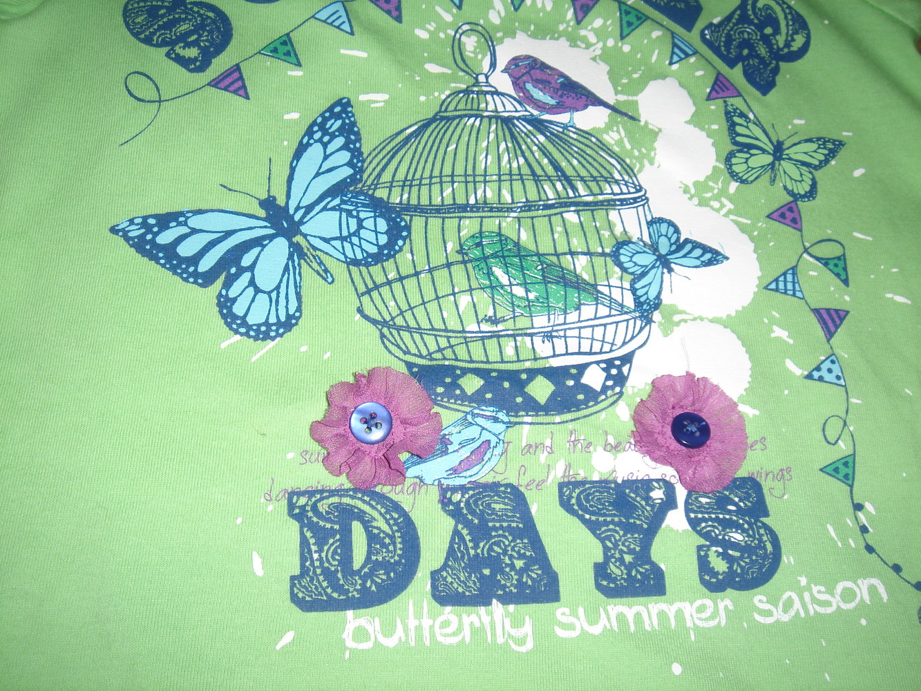 wunderschönes kurzärmliges longshirt gr.104/110