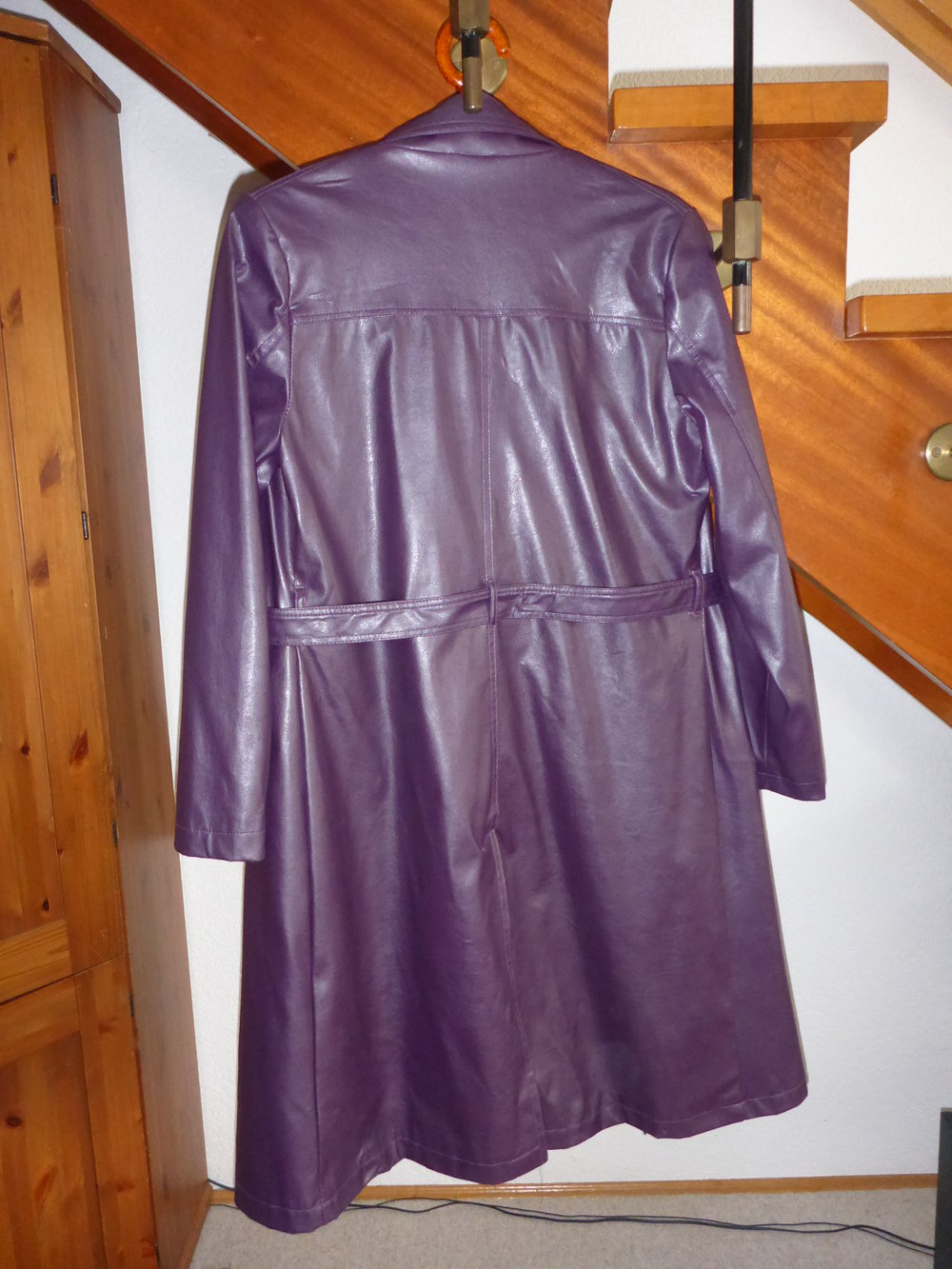 Lila ledermantel Clearance