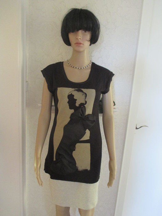 NEU Jugendstil Look 3D Long T- Shirt 