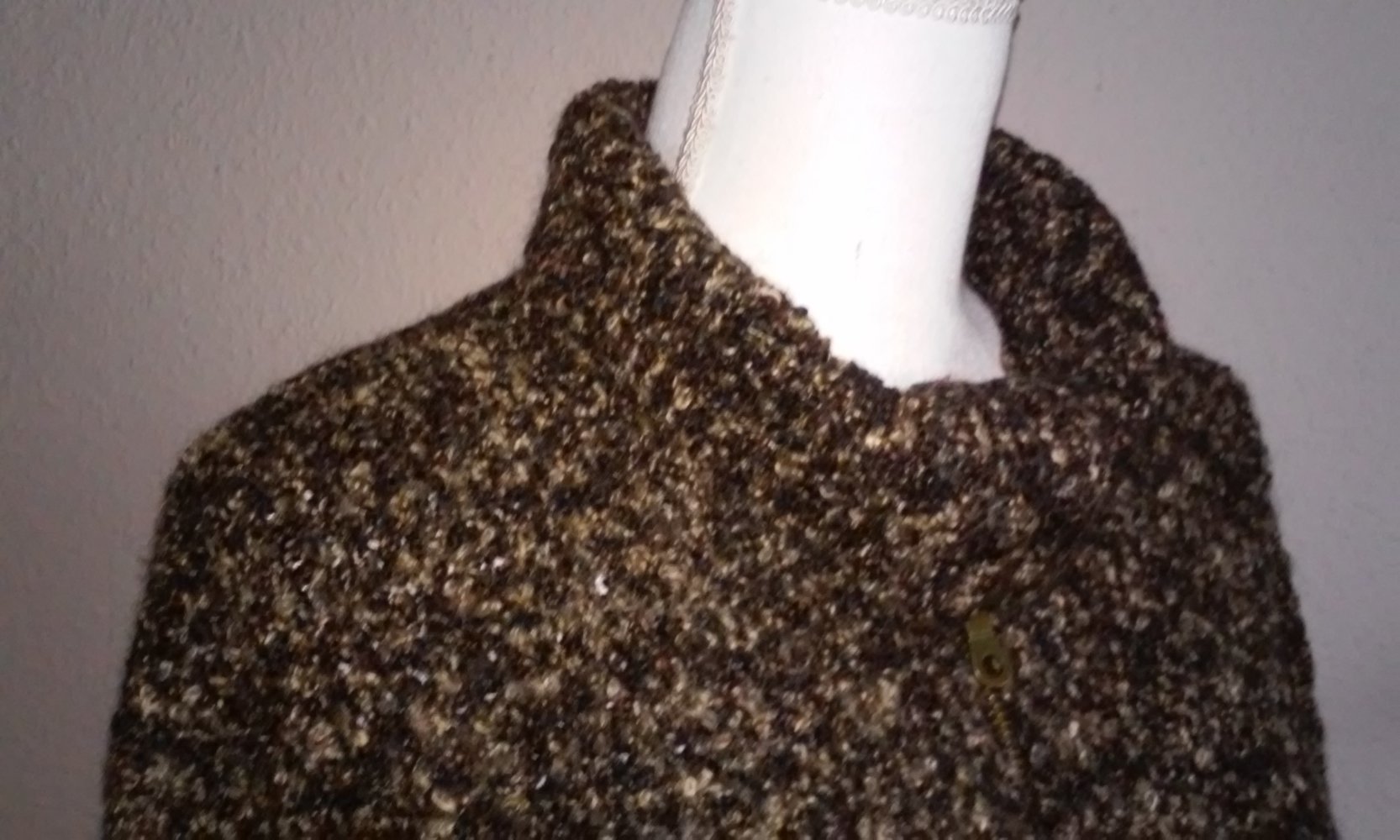 Strickpullover Winterpullover Wollpulover Rollkragenpullover Reißverschluß Handarbeit weich und warm