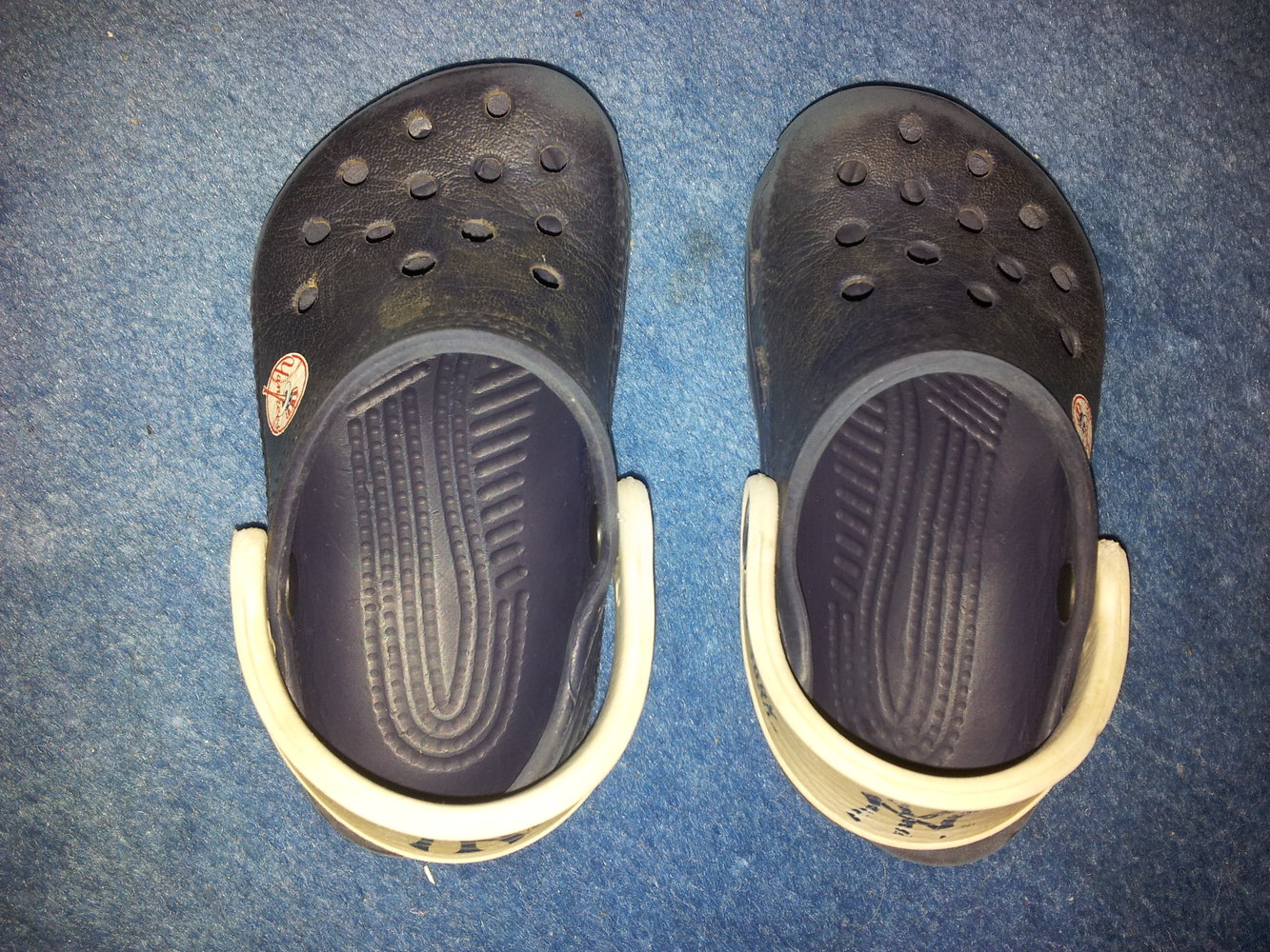 Gummischuhe Gummilatschen Hausschuhe Crocs New York Yankees