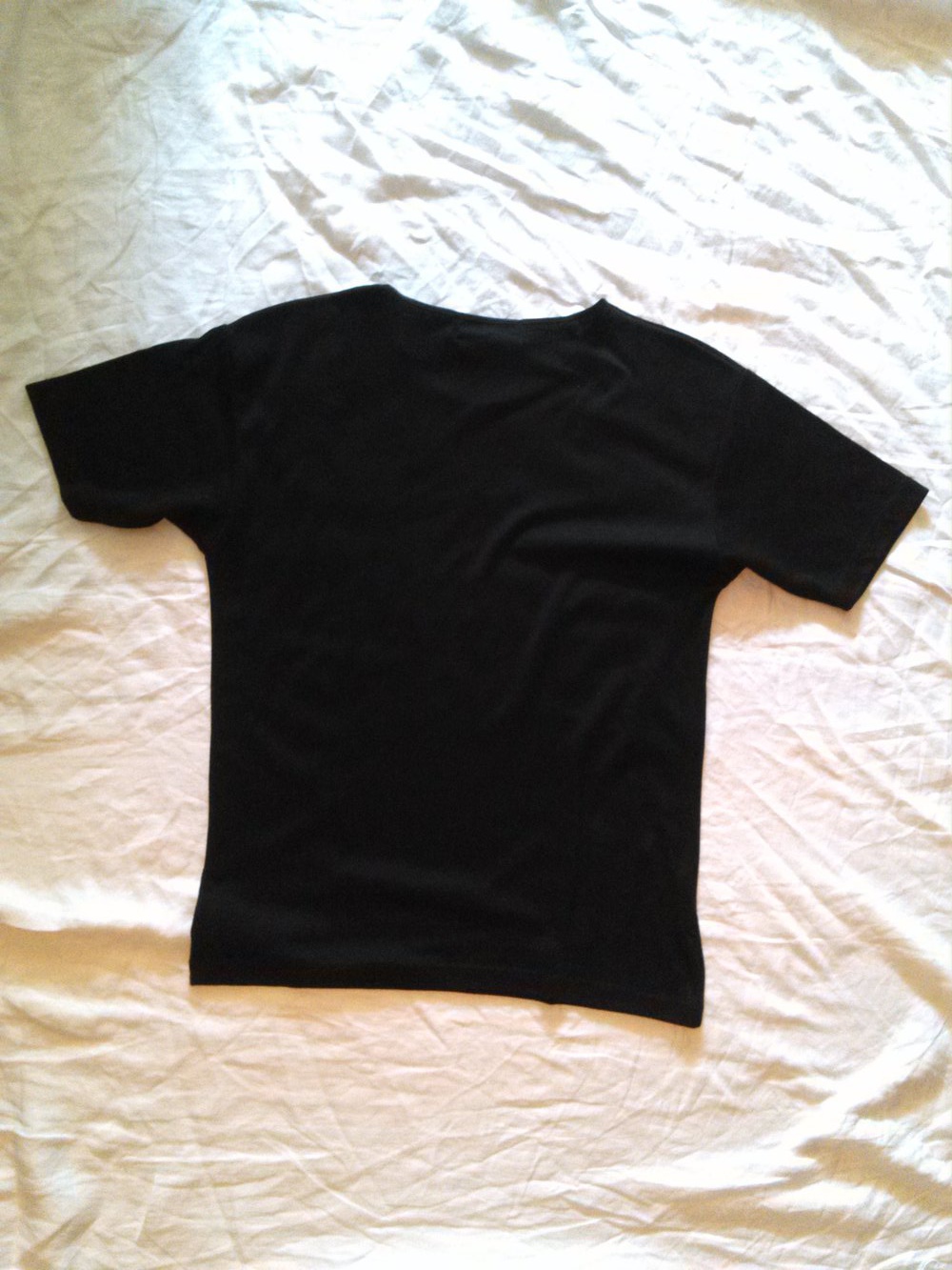 Schönes schwarzes Rundhals T - Shirt  Gr. XL