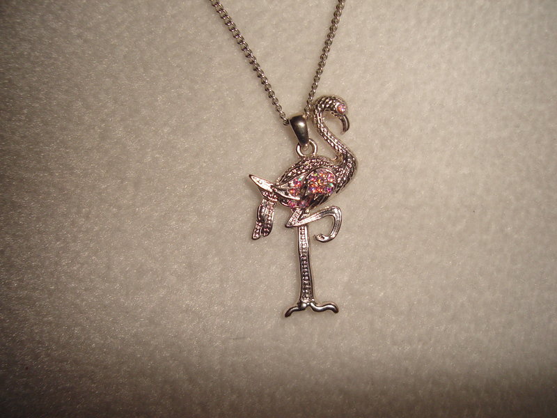 Primark Kette mit Flamengo mit Steinchen