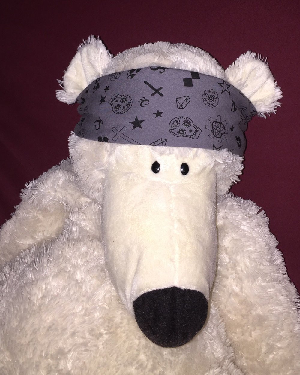 SUGAR STATION Tuch NICKYTUCH Bandana Haarband grau