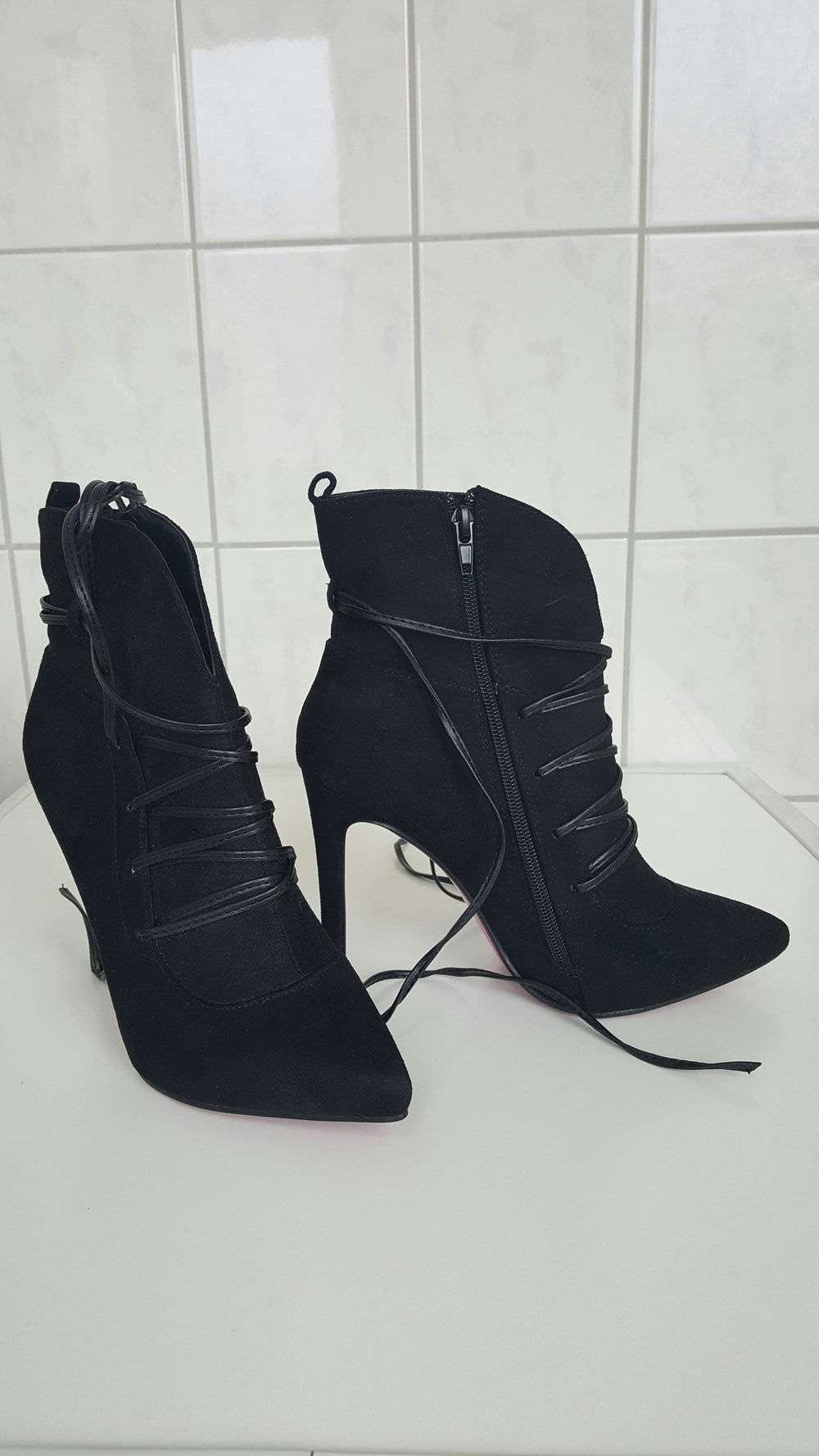 Stiefeletten high heels Gr. 37