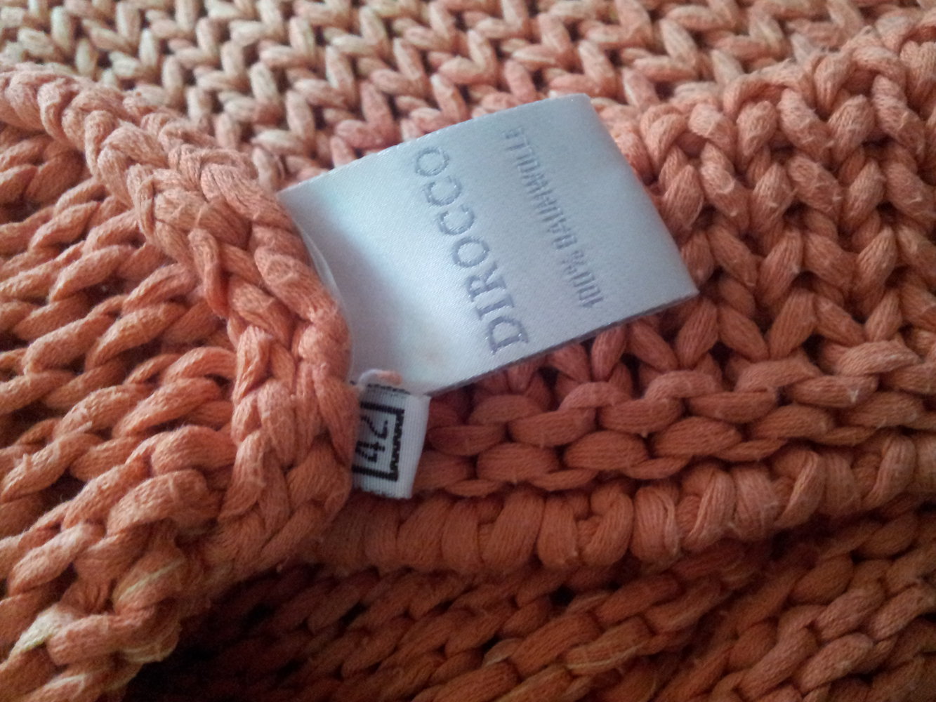 Pullover grobstrick Strick orange ombre Dirocco Gr. 42