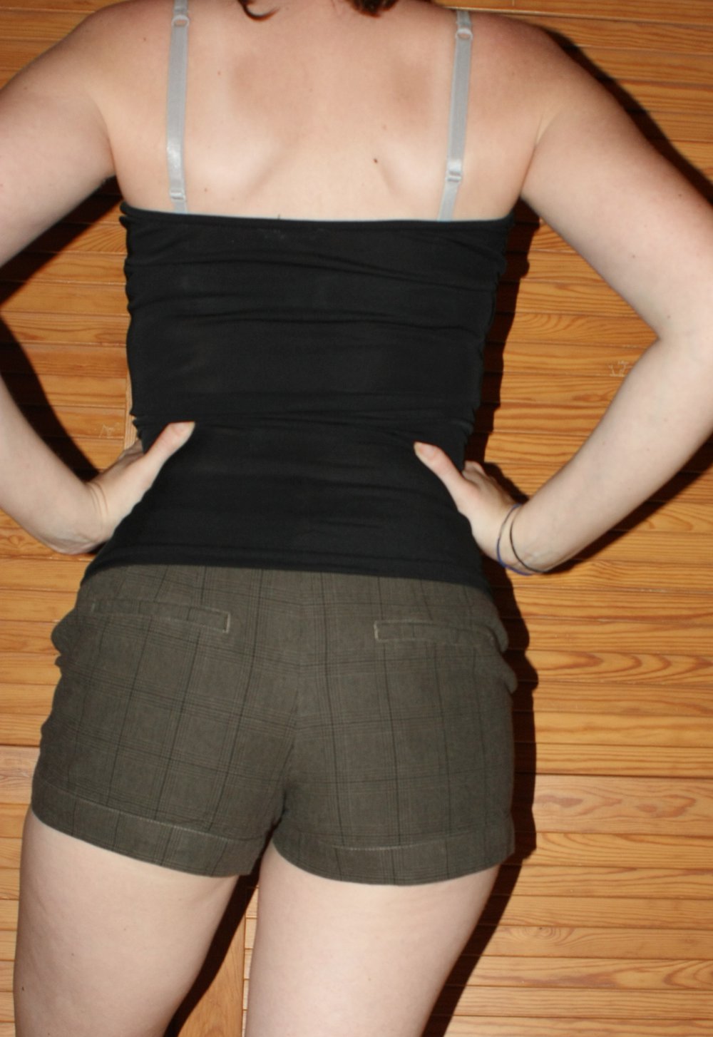 Karierte Shorts, Laura Scott, Khaki, Gr. XS