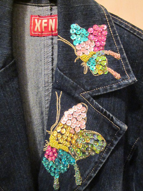 Exclusive Jeansjacke mit apartem Blickfang