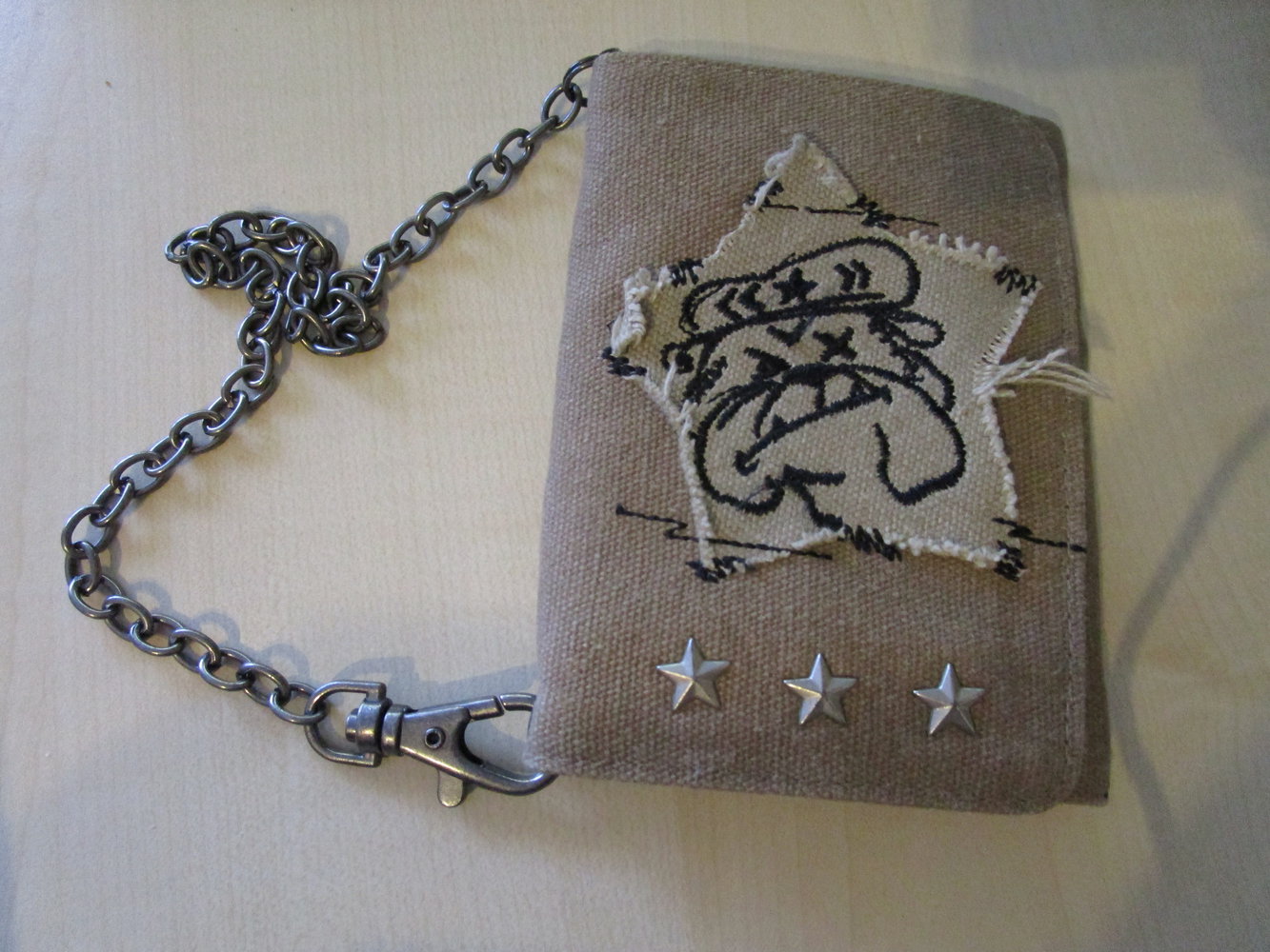 Dark Dudes Geldbeutel Geldbörse mit Kette Hund