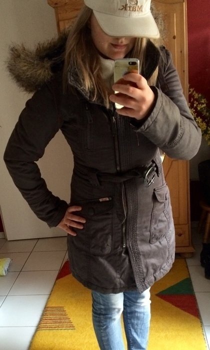  Wärmer Khaki- Mantel  