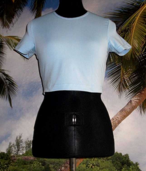 Esprit Shirt / Crop Top * Gr. S * hellblau * bauchfrei