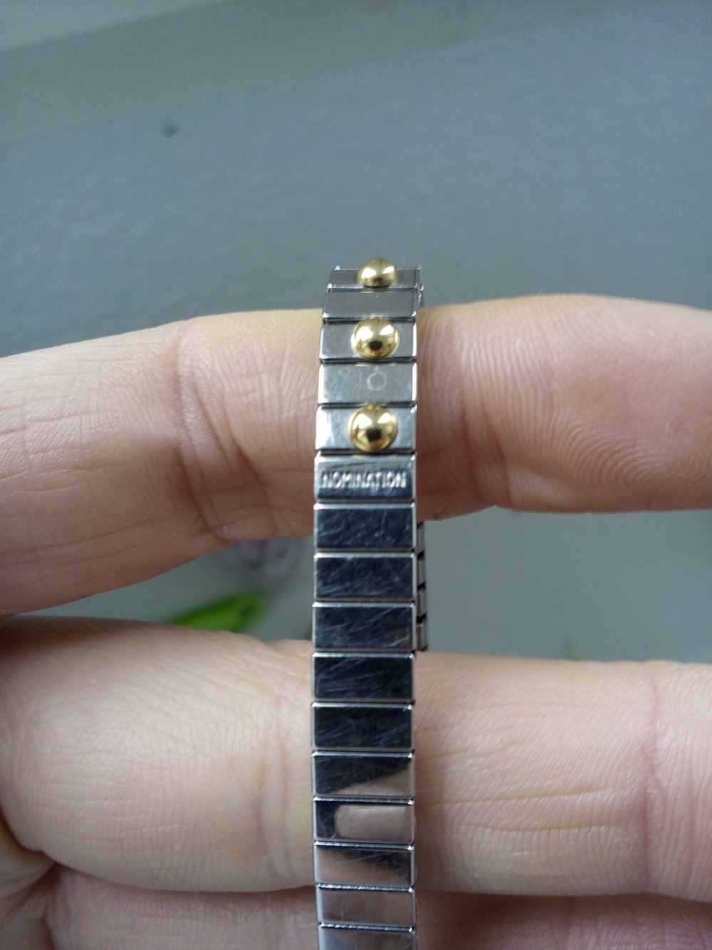 Nomination Armband mit roten Steinen