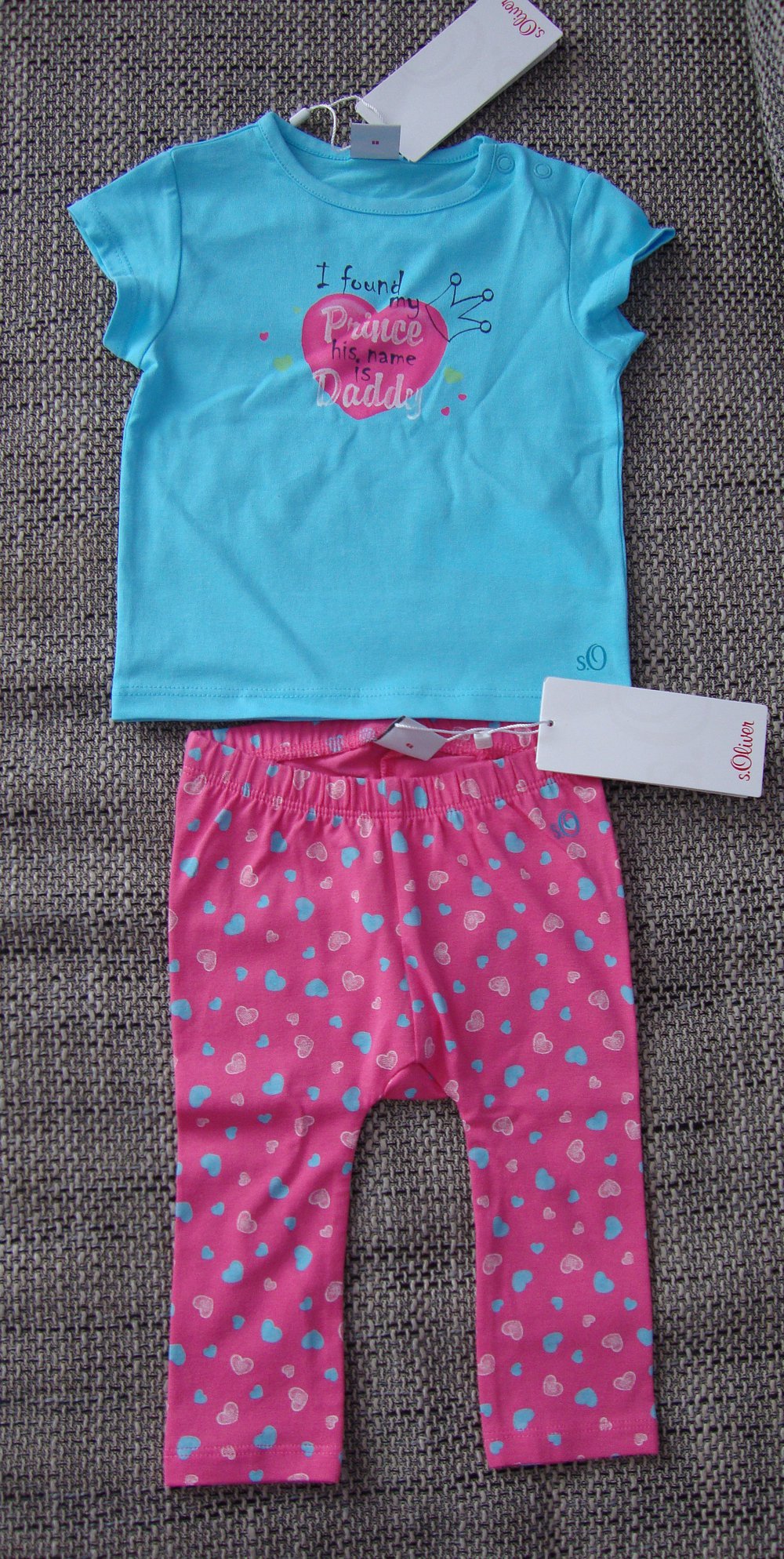 S.Oliver Set T-Shirt + Leggings für Mädchen Größe 68
