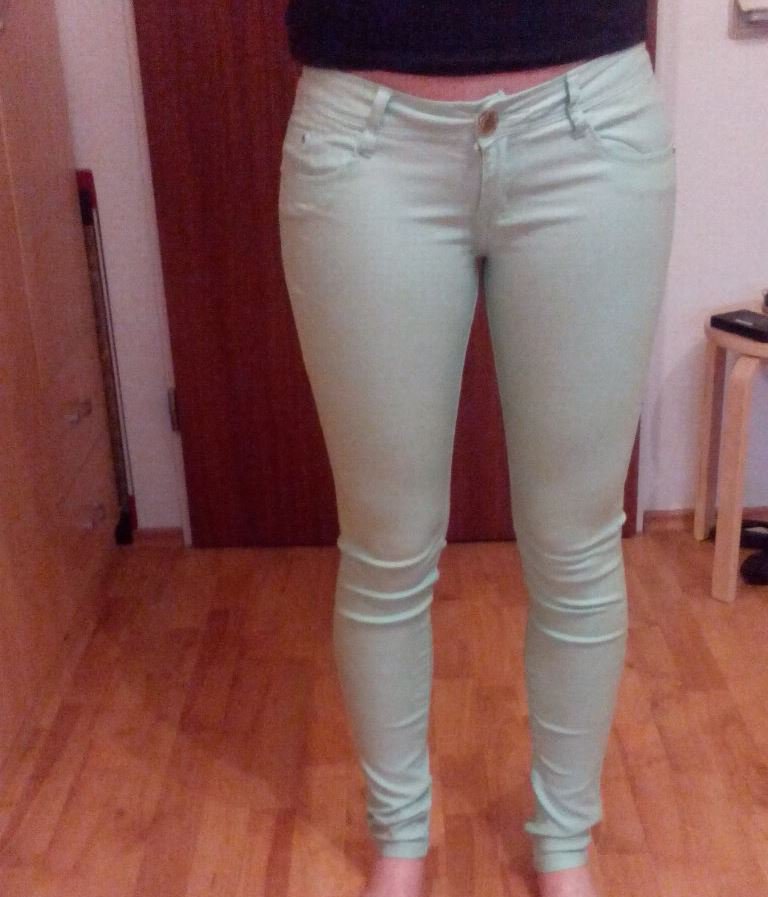 Türkise/Hellblaue Hose Gr. S