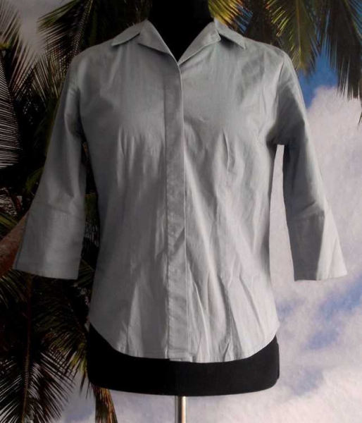 H&M Bluse * Gr. 36 * rauchtürkis * Halbarm